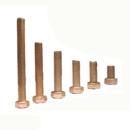 External Full Thread Hex Head Bolts Set